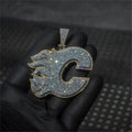 Custom Fully Iced 3D Letter “C” Pendant – VVS Moissanite